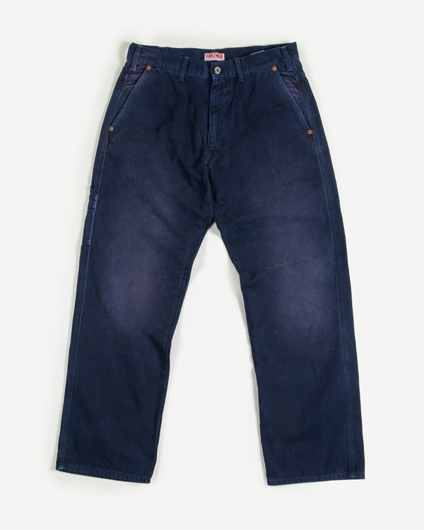 BELMONT WASHED CANVAS CARPENTER PANT - NAVY