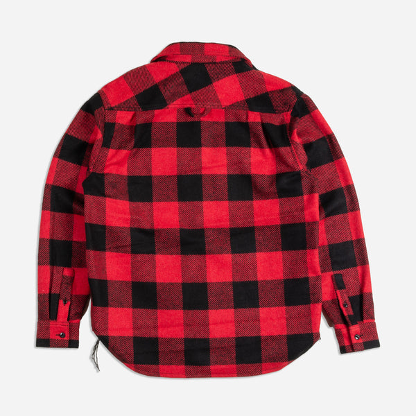 MEDFORD CHECKED WORK SHIRT - RED/BLACK