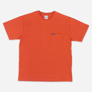Dubbleware - SLUB POCKET T-SHIRT - PAPRIKA -  - Main Front View