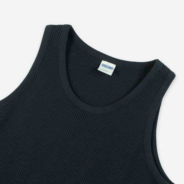 HEAVY WAFFLE TANK TOP - DARK NAVY