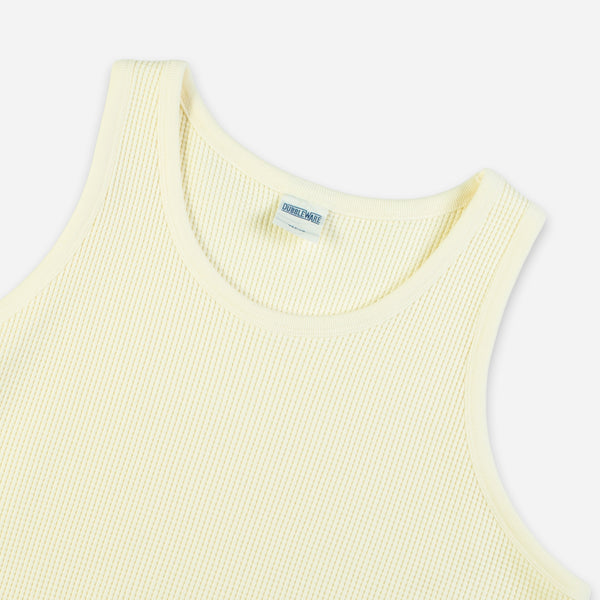 HEAVY WAFFLE TANK TOP - MARSHMALLOW