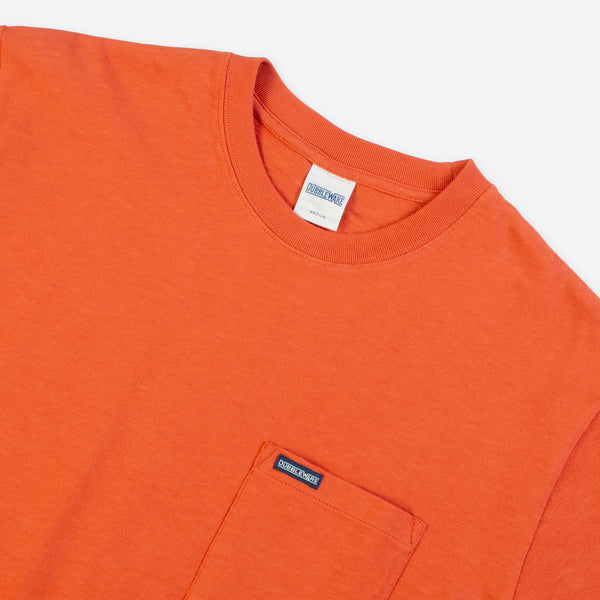 SLUB POCKET T-SHIRT - PAPRIKA