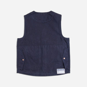 Dubbleware - BLANDFORD CANVAS FIELD VEST - NAVY -  - Alternative View 1