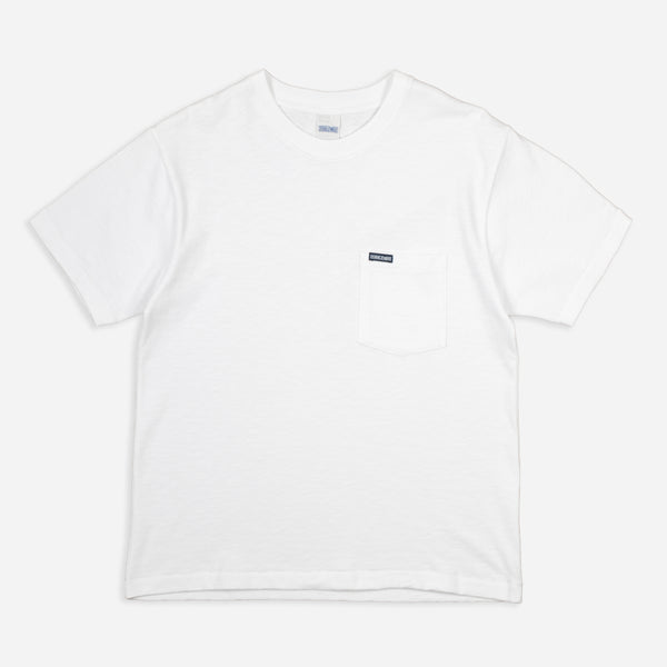 SLUB POCKET T-SHIRT - BRIGHT WHITE