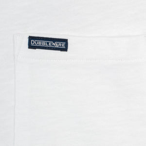 Dubbleware - SLUB POCKET T-SHIRT - BRIGHT WHITE -  - Alternative View 1
