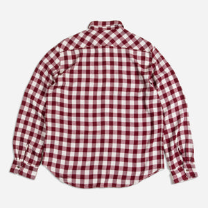 Dubbleware - BUFFALO CHECK WORK SHIRT - BORDEAUX -  - Alternative View 1