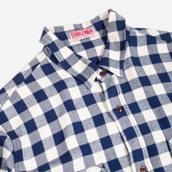 BUFFALO CHECK WORK SHIRT - NAVY