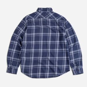 Dubbleware - PLAID WORKERS SHIRT - NAVY -  - Alternative View 1