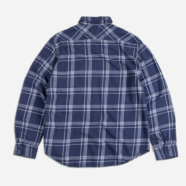 PLAID WORKERS SHIRT - NAVY