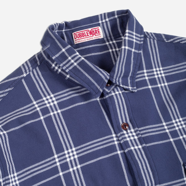 PLAID WORKERS SHIRT - NAVY