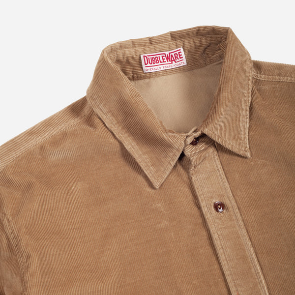 CORDUROY WORK SHIRT - BROWN