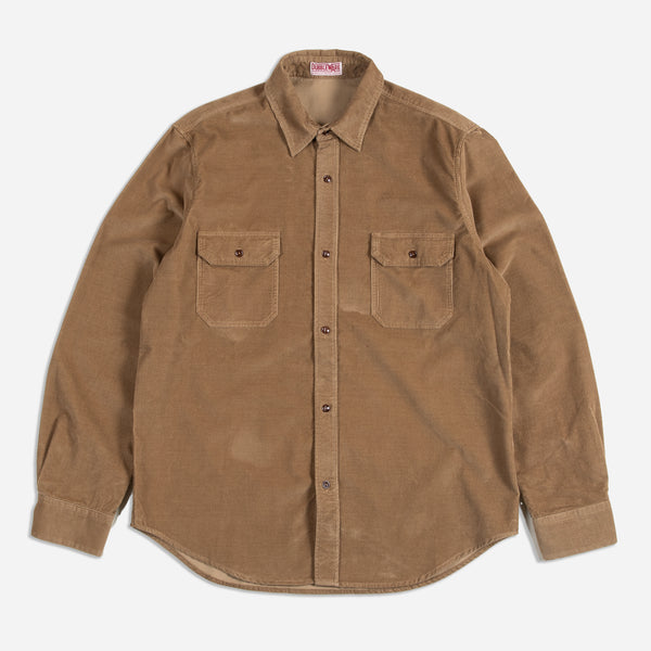 CORDUROY WORK SHIRT - BROWN