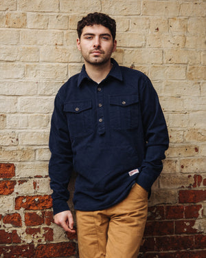 Dubbleware - WESTFORD PULLOVER SMOCK SHIRT - SEA KELP -  - Alternative View 1