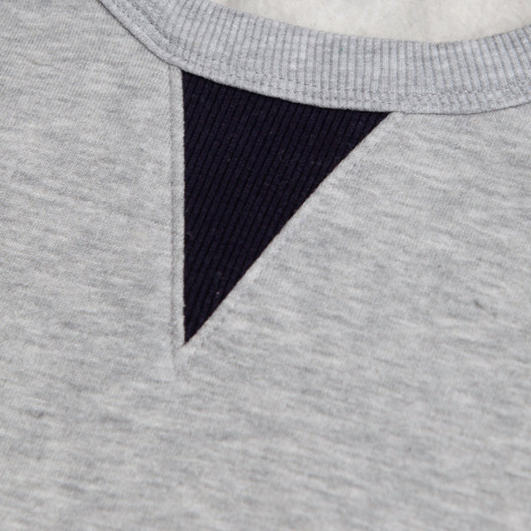 CONTRAST SWEATSHIRT - HEATHER / GREY