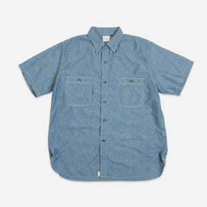 Orslow - SS WORK SHIRT - CHAMBRAY -  - Main Front View