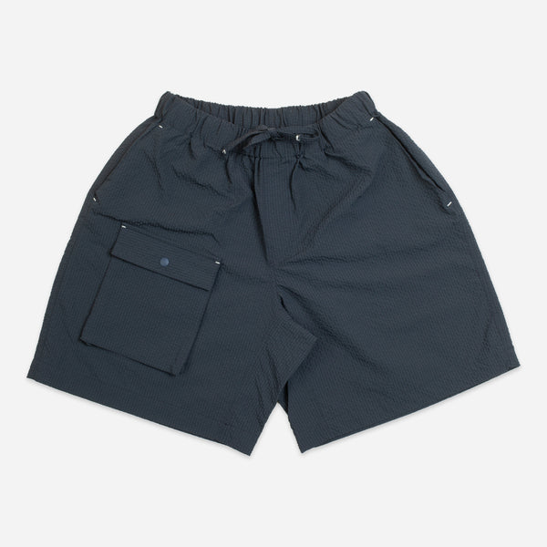 COMFORTABLE BANDING SHORTS - NAVY
