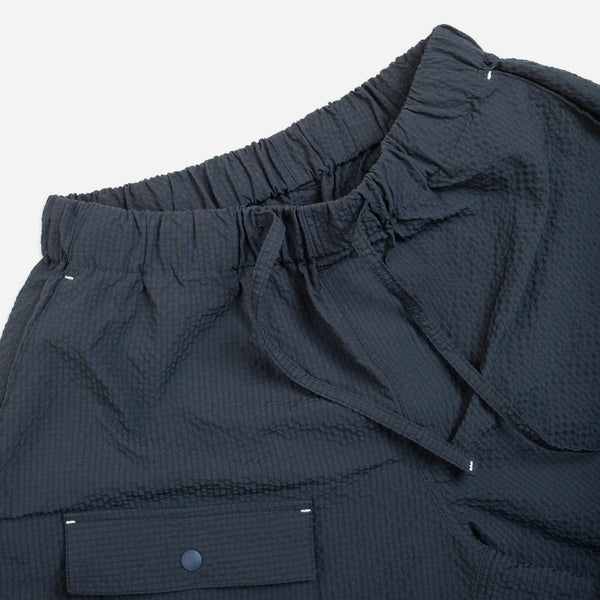 COMFORTABLE BANDING SHORTS - NAVY