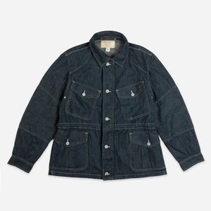 Double RL By Ralph Lauren - FIELD DENIM JACKET - DARK BLUE -  - Main Front View