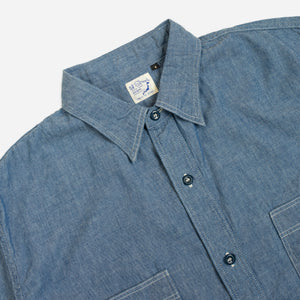 Orslow - SS WORK SHIRT - CHAMBRAY -  - Alternative View 1