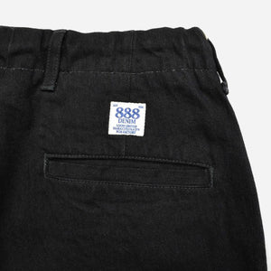 FOB Factory - RELAXED DENIM TRACK PANT - BLACK -  - Alternative View 1
