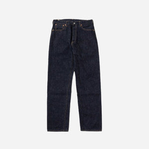 FOB Factory - GARAGE WORK STRAIGHT SELVEDGE DENIM JEANS - ONE WASH -  - Main Front View