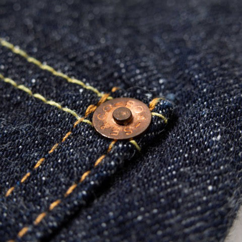 GARAGE WORK STRAIGHT SELVEDGE DENIM JEANS - ONE WASH