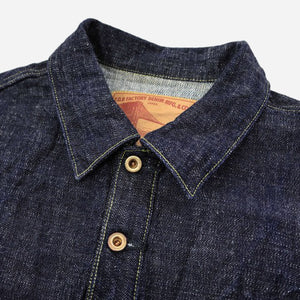 FOB Factory - G3 SELVEDGE DENIM POPOVER JACKET - ONE WASH -  - Alternative View 1