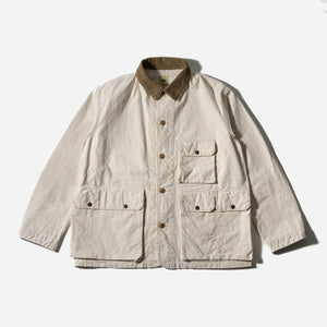 FOB Factory - CANVAS DUCK HUNTING JACKET - ECRU -  - Main Front View