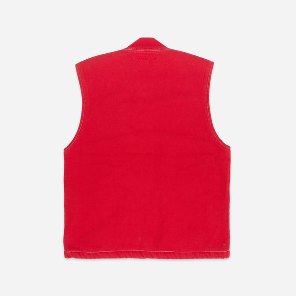 CAVVA FLEECE LINED VEST - RUST