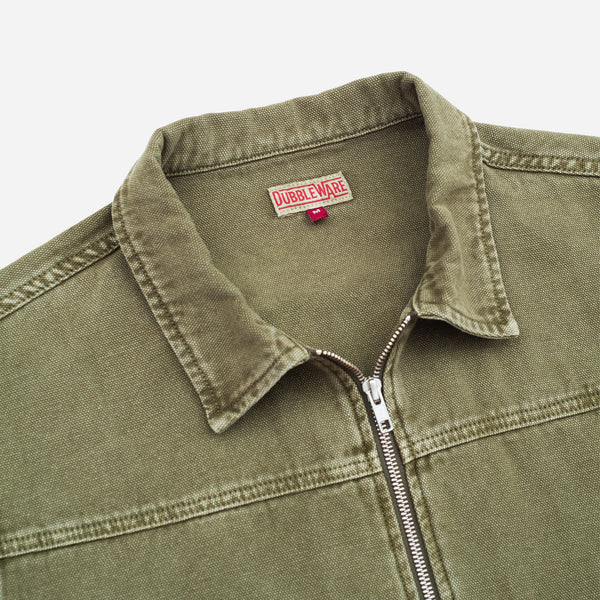 CROP JACKET - OLIVE