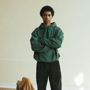 Frizmworks - OG VINTAGE DYEING PULLOVER HOODY - DARK GREEN -  - Alternative View 1