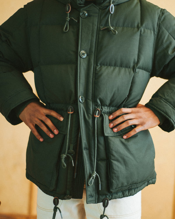 KARAKORAM DOWN PARKA JACKET - DARK GREEN