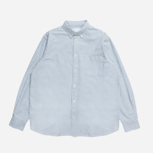 Adsum - B.D OXFORD SHIRT - BLUE STRIPE -  - Main Front View