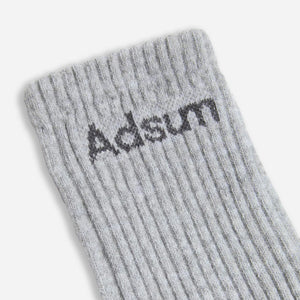 Adsum - MERINO SOCK - HEATHER GREY -  - Alternative View 1