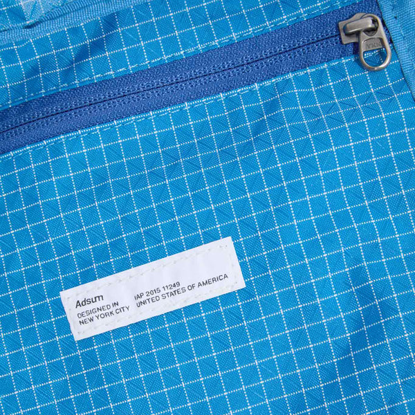 RIPSTOP ZIP TOTE BAG - BLUE