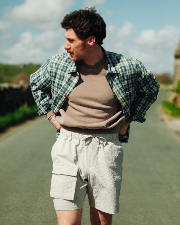 COMFORTABLE BANDING SHORT - BEIGE
