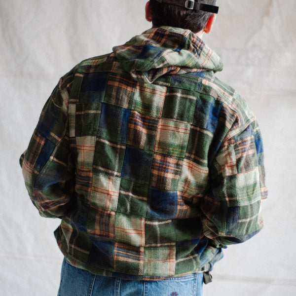 JOHANNES HALF ZIP SHIRT JACKET - OLIVE MIX