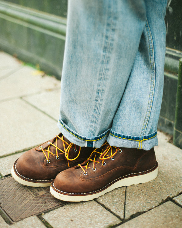 BULL RUN 6'' ROUND TOE LEATHER BOOT - BROWN CHRISTY