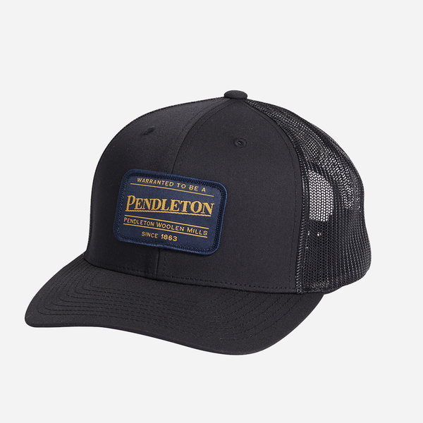 Large Patch Trucker - Black