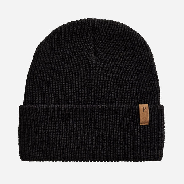 WOOL WATCH CAP - BLACK