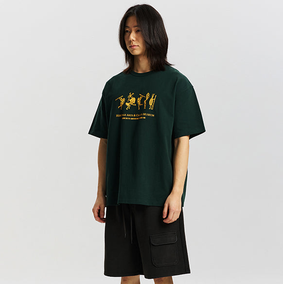 HACM SOUVENIR HALF T-SHIRT - GREEN