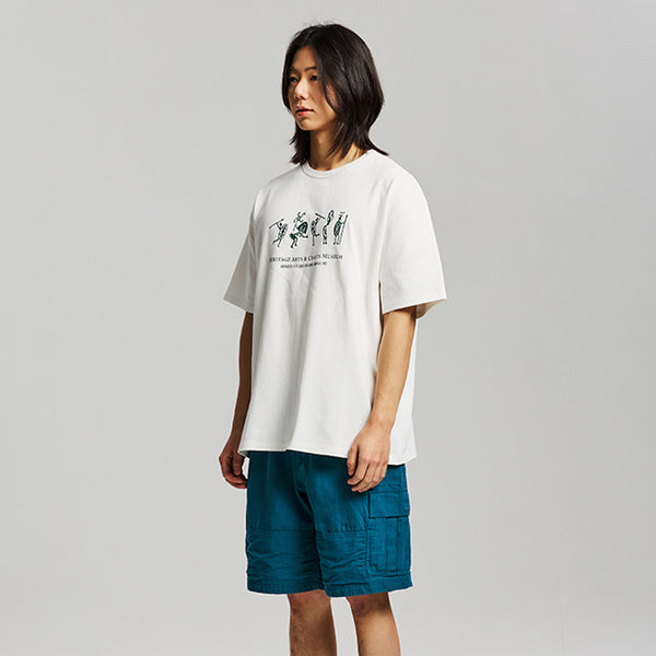 HACM SOUVENIR HALF T-SHIRT - WHITE