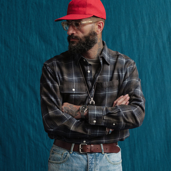 HERITAGE CHECK WORK SHIRT - BROWN/GREEN