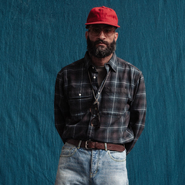 HERITAGE CHECK WORK SHIRT - BROWN/GREEN