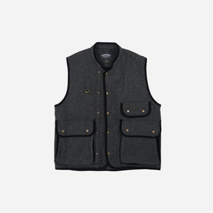 Frizmworks - Frizmworks Herringbone Wool Hunting Vest - Grey Black -  - Main Front View