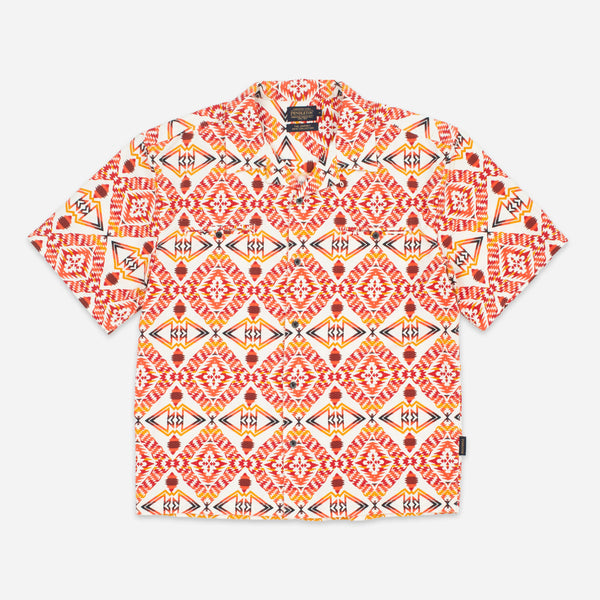 TWO POCKET CAMP SHIRT - THUNDER EARTHQUAKE CREAM