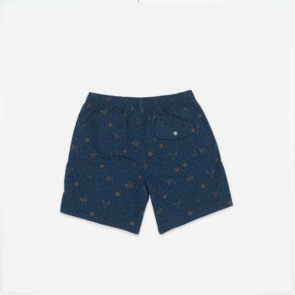 VACATION SWIM SHORT - WESTERN BANDANA