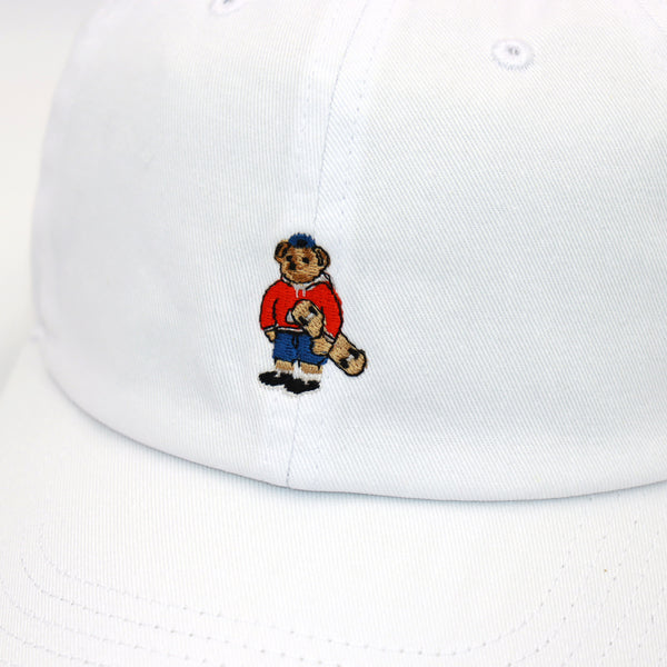 ROSTER BEAR SK8 DAD CAP - WHITE