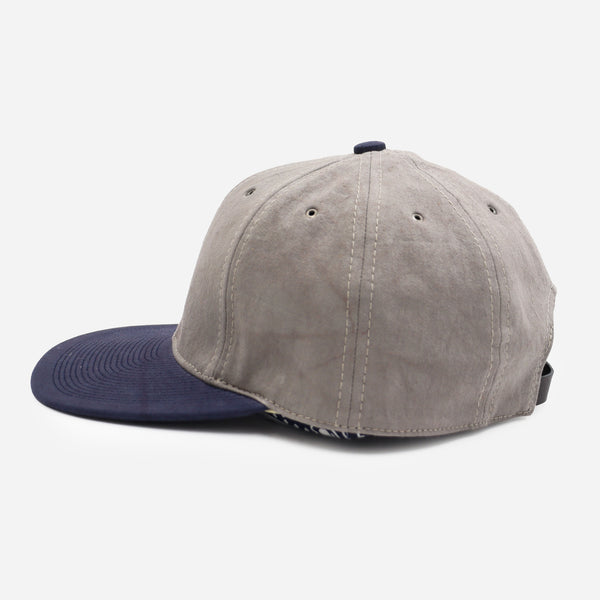 COTTON WASHER CAP - GREY/NAVY