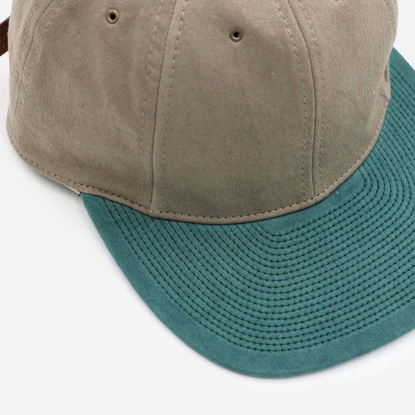COTTON WASHER CAP - GREY/GREEN